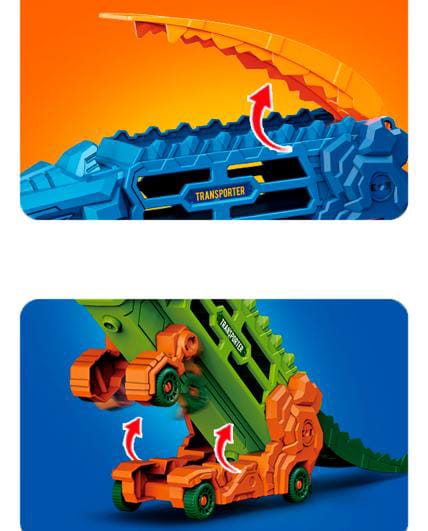 SET DE CAMIONES PISTA DINO